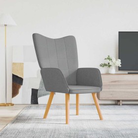 Sillón de relax de tela gris