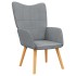 Sillón de relax de tela gris