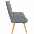 Sillón de relax de tela gris