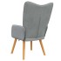 Sillón de relax de tela gris