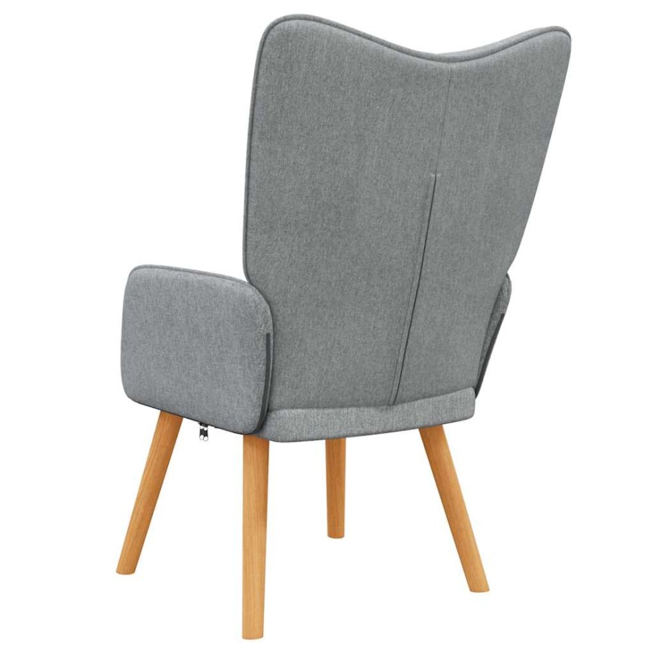 Sillón de relax de tela gris