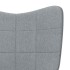Sillón de relax de tela gris