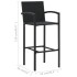 Conjunto de bar para jardín 3 piezas