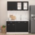 Juego de muebles de cocina 4 piezas madera de ingeniería