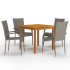 Juego de comedor para jardín 5 piezas