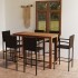 Conjunto de bar para jardín 7 piezas