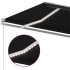 Toldo retráctil manual con LED gris antracita 600x350