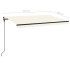 Toldo retráctil manual crema 450x300