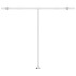 Toldo de pie automático amarillo y blanco 300x250