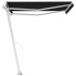 Toldo de pie retráctil manual gris antracita 300x250