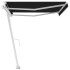 Toldo de pie automático gris antracita 450x300