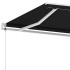 Toldo de pie automático gris antracita 450x300