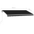 Toldo de pie automático gris antracita 450x300