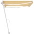 Toldo retráctil manual con LED amarillo y blanco 400x300