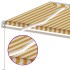 Toldo retráctil manual con LED amarillo y blanco 400x300