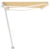 Toldo retráctil manual con luz LED amarillo y blanco 500x300