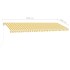 Toldo retráctil manual con luz LED amarillo y blanco 500x300