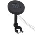 Cenador doble techo y tira luz LED gris taupe 3x3x2,7m 180