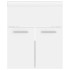Mueble con lavabo blanco madera de