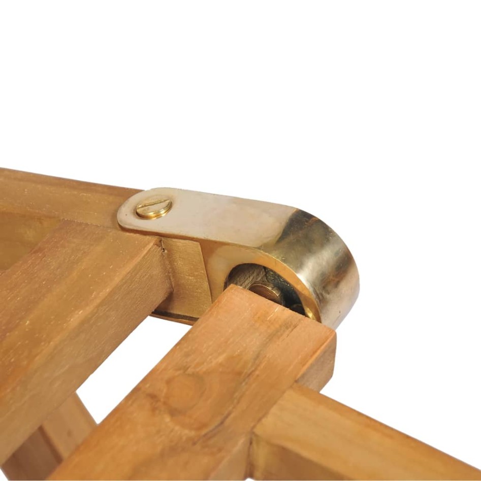 Tumbonas con reposapiés 2 unidades madera maciza de