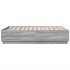 Estructura cama con luces LED madera gris Sonoma 140x190