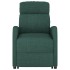 Sillón elevable tela verde