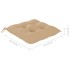 Sillas comedor de jardín y cojines 6 uds madera maciza
