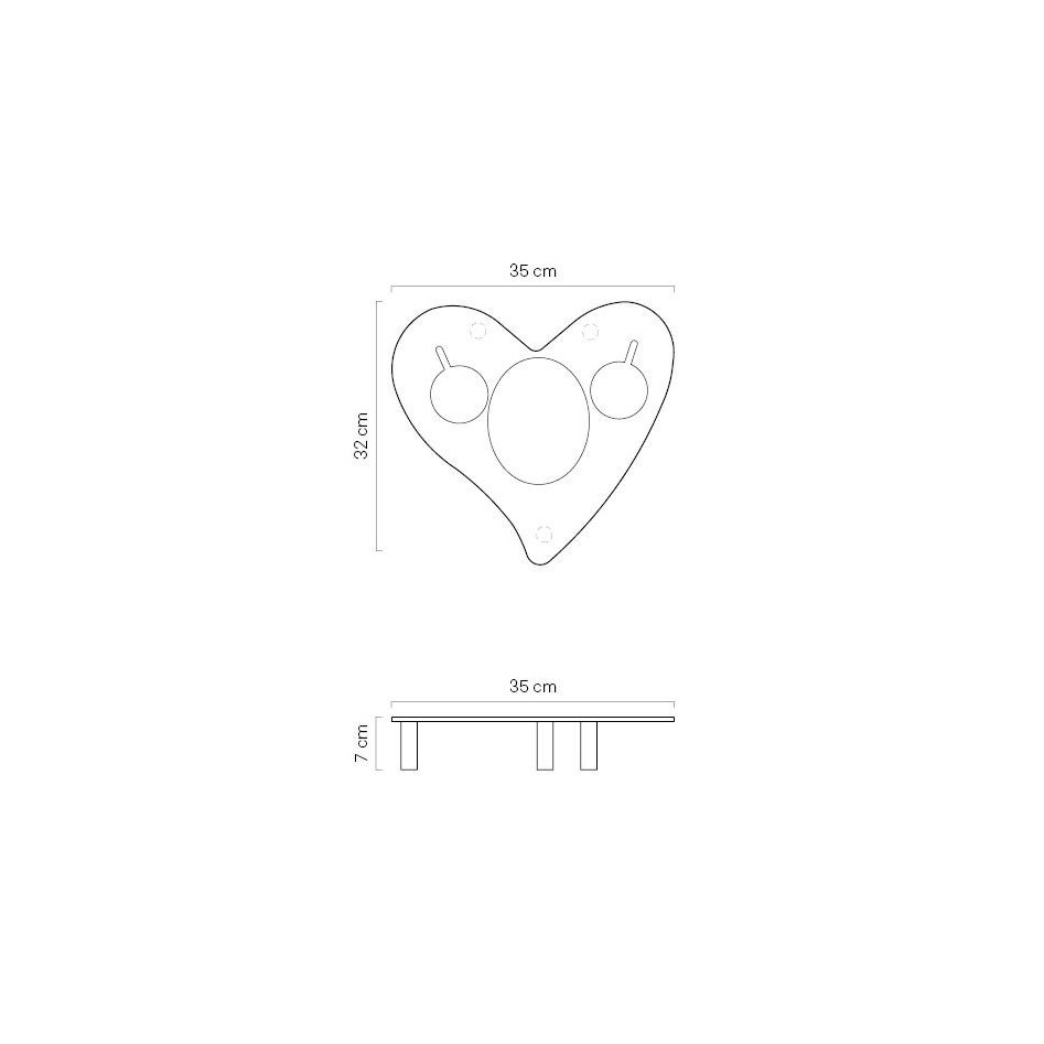 Bandeja Flotante Love