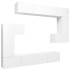 Set de muebles para TV 8 piezas madera contrachapada