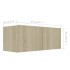 Set muebles de salón TV 5 pzas madera ingeniería roble