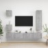 Set muebles de salón TV 5 pzas madera ingeniería gris