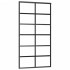Puerta corredera con herrajes ESG vidrio y aluminio 102x205