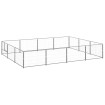 Perrera plateada 12 m² acero
