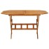 Juego de comedor de jardín 7 piezas madera maciza de
