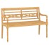 Set de muebles de jardín 4 piezas madera maciza de