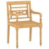 Set de muebles de jardín 4 piezas madera maciza de