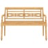 Set de muebles de jardín 4 piezas madera maciza de
