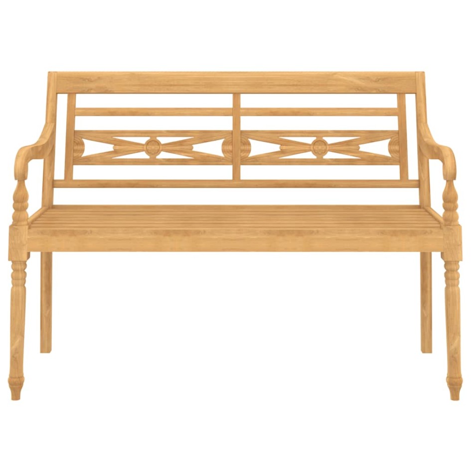 Set de muebles de jardín 4 piezas madera maciza de