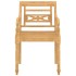 Set de muebles de jardín 4 piezas madera maciza de