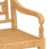 Set de muebles de jardín 4 piezas madera maciza de
