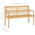 Set de muebles de jardín 4 piezas madera maciza de