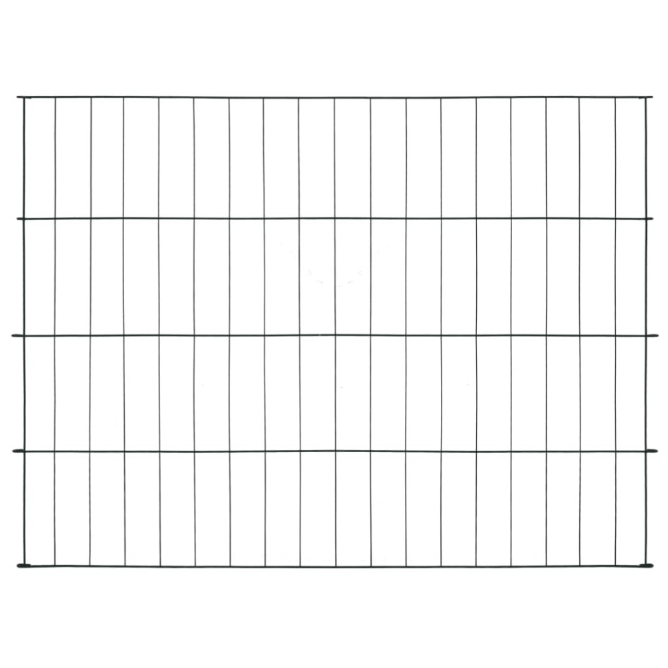 Set de valla de jardín arqueada verde 115x79