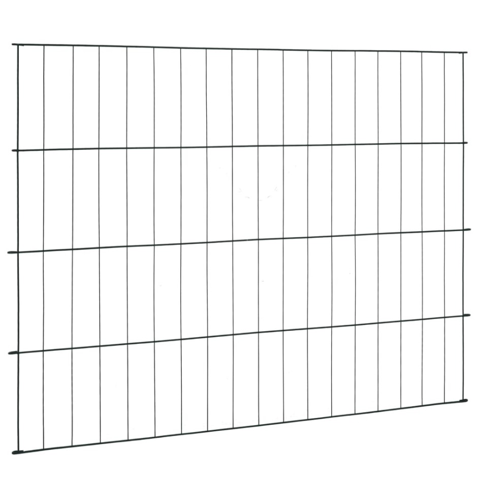 Set de valla de jardín arqueada verde 115x79