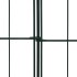 Set de valla de jardín arqueada verde 115x79