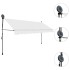 Toldo manual retráctil con LED crema 350