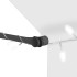 Toldo manual retráctil con LED crema 350