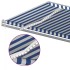 Toldo retráctil manual con luz LED azul y blanco 5x3