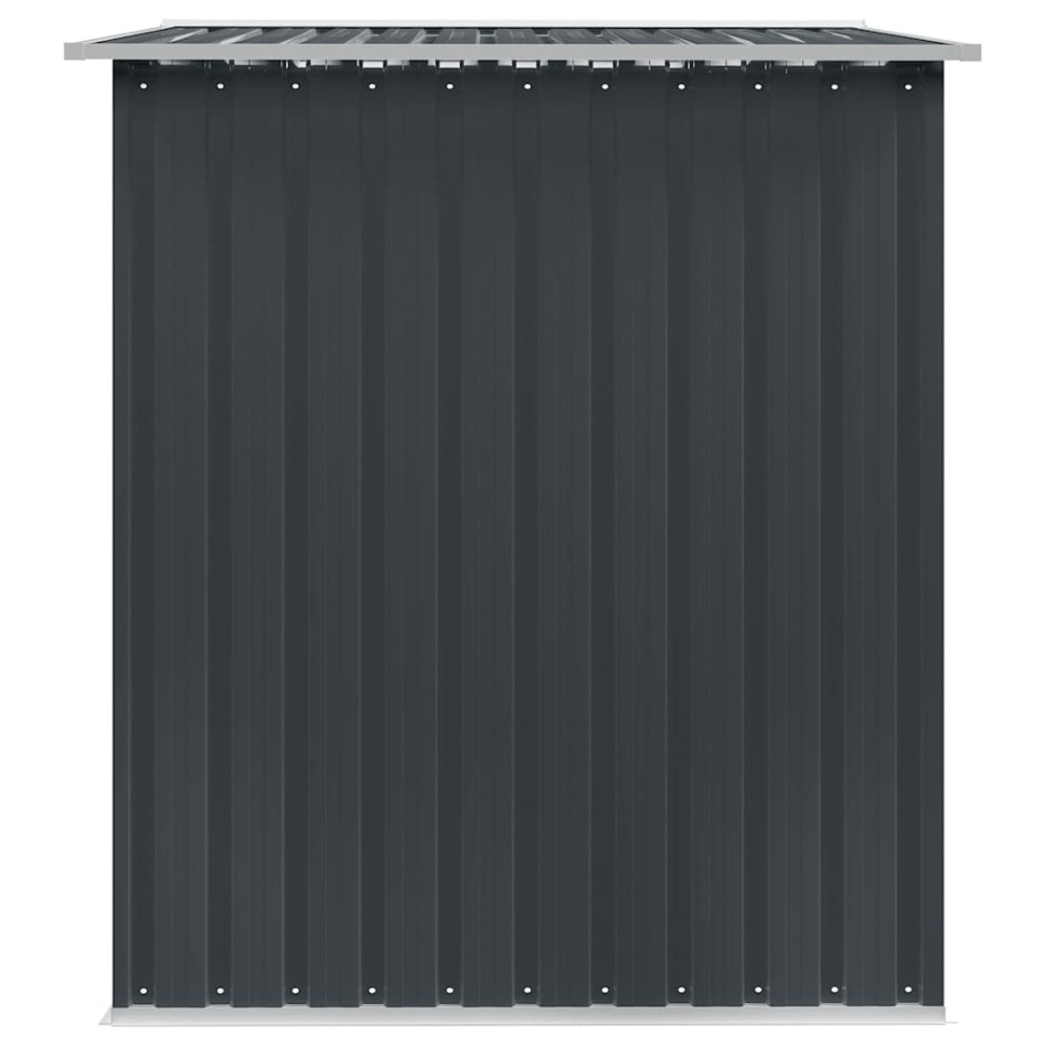 Caseta de jardín de acero gris antracita 257x205x178