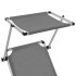 Tumbona plegable con techo aluminio y textileno