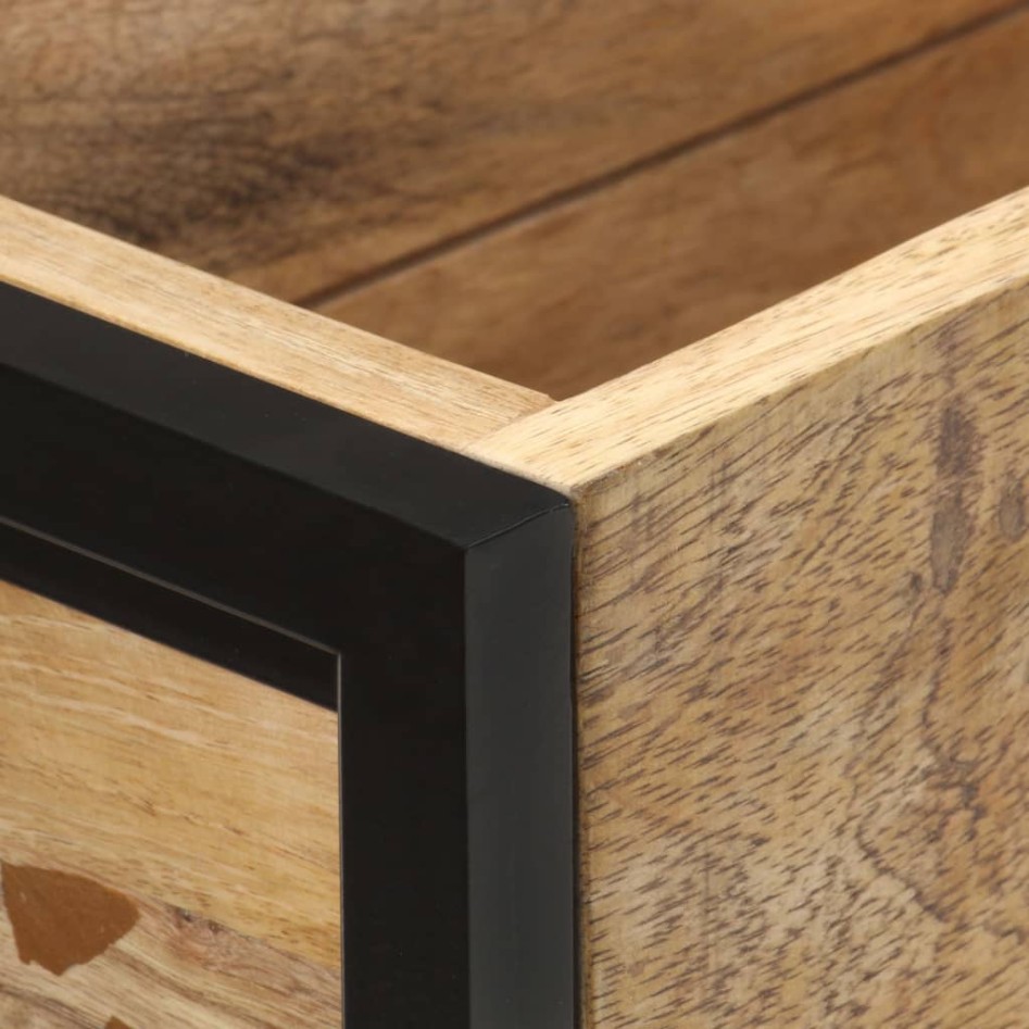 Jardinera de madera de mango rugosa 90x20x68